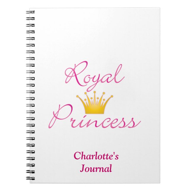 Caderno Espiral Princesa Real (Frente)