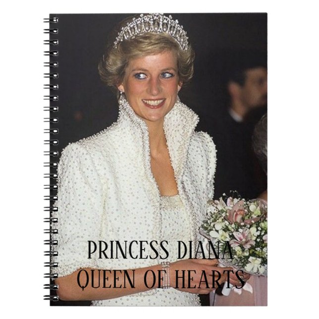 Caderno Espiral PRINCESS DIANA Queen of Hearts (Frente)