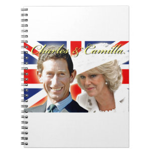 Caderno Espiral Príncipe Carlos & HRH Duquesa Cornwall