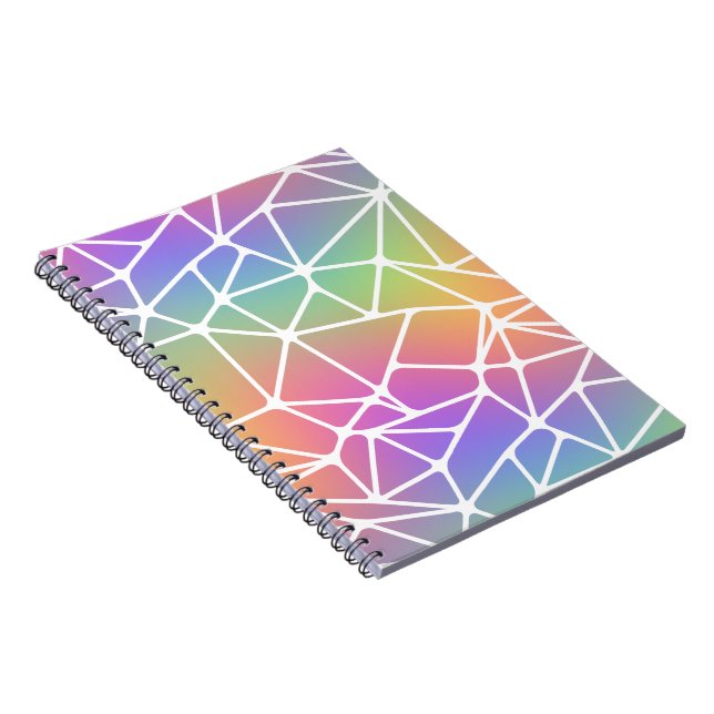 Caderno Espiral prisma sinapse net - teia arco-íris : (Lado Direito)