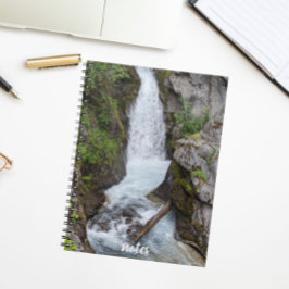 Caderno Espiral Pristine Waterfall Landscape Photo