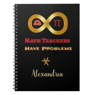 Caderno Espiral Problemas do professor de matemática Personalizaçã