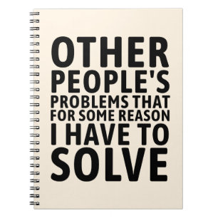 Caderno Espiral Problemas dos Outros