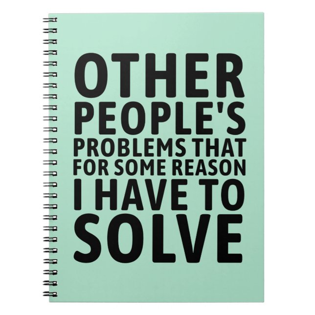 Caderno Espiral Problemas dos Outros (Frente)