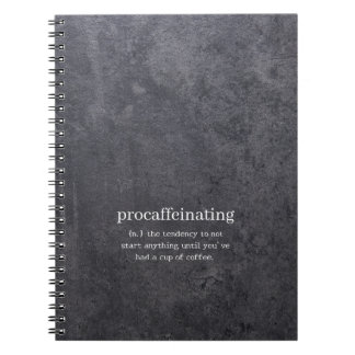 Caderno Espiral Procaffeinating