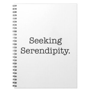 Caderno Espiral Procurando Serendipidade