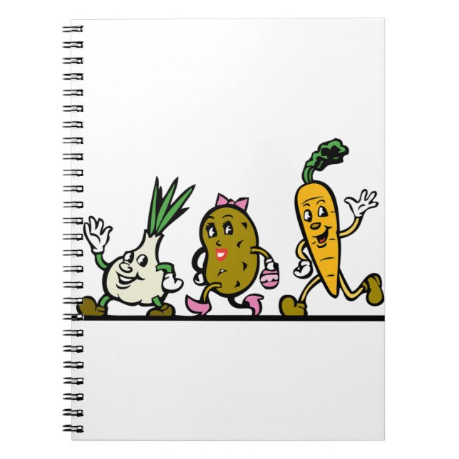 Caderno Espiral Produtos hortícolas (Frente)