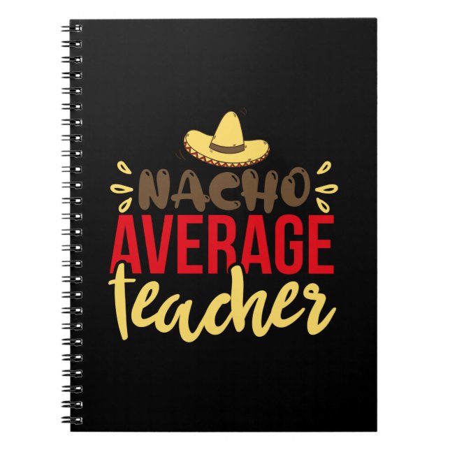 Caderno Espiral Professor Art Nacho Média Professora (Frente)