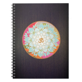Caderno Espiral Professor Colorido OM Lotus Yoga e Meditação