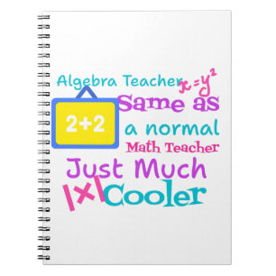 Caderno Espiral Professor de álgebra igual a professor normal de m