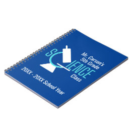 Caderno Espiral Professor de Ciência | Notebook Personalizado Micr