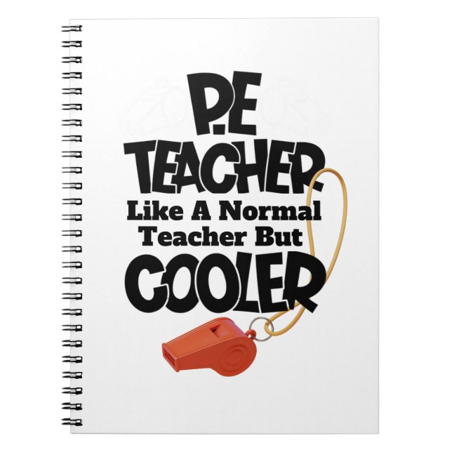 Caderno Espiral Professor de Educação Física Como um Professor Nor (Frente)