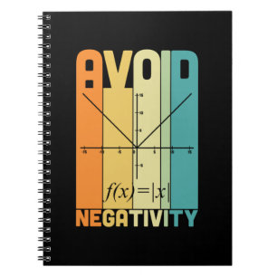 Caderno Espiral Professor de Matemática Evita Negatividade