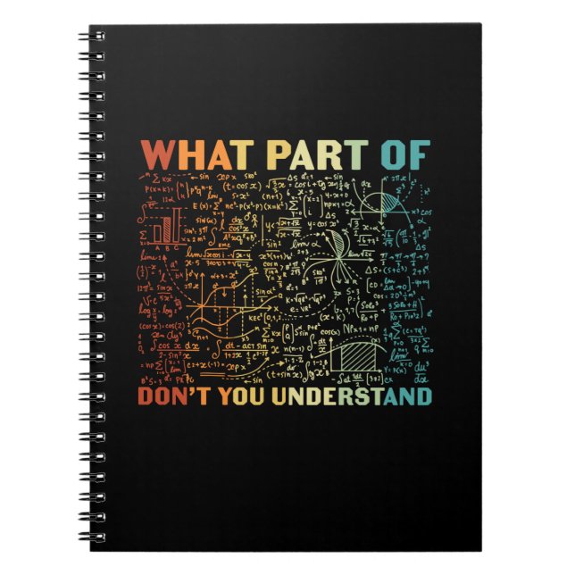 Caderno Espiral Professor De Matemática Que Parte Da Matemática (Frente)