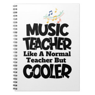 Caderno Espiral Professor de Música Como um Professor Normal Mas M