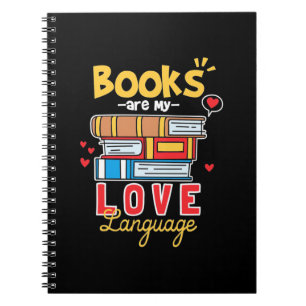 Caderno Espiral Professor de presentes Os Livros São A Minha Lín