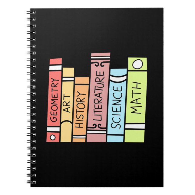 Caderno Espiral Professor de presentes | Voltar à escola doméstica (Frente)