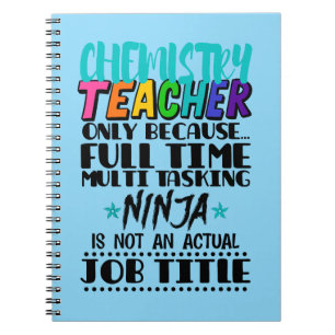 Caderno Espiral Professor De Química Apenas Porque O Tempo De Chei