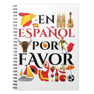 Caderno Espiral Professor Espanol Por Favor