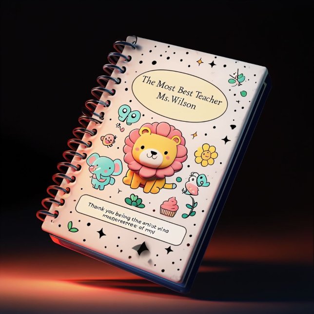 Caderno Espiral Professor Personalizado (Criador carregado)