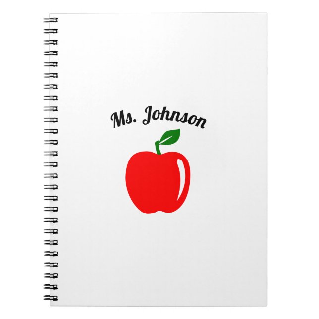 Caderno Espiral Professor Personalizado (Frente)