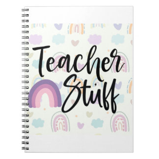 Caderno Espiral Professor Stuff Boho Rainbow