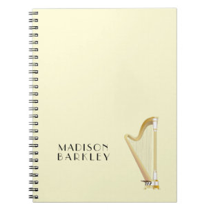 Caderno Espiral Professora de Música Musical Harp
