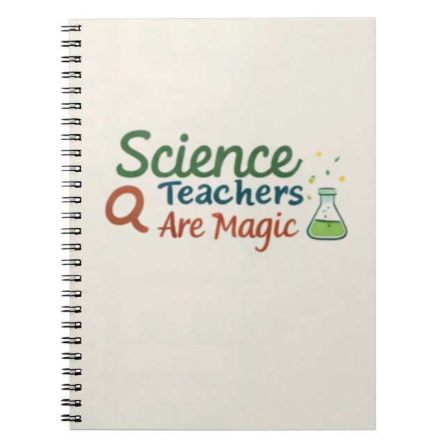 Caderno Espiral Professores de Ciências São Magia Fofos Professore (Frente)