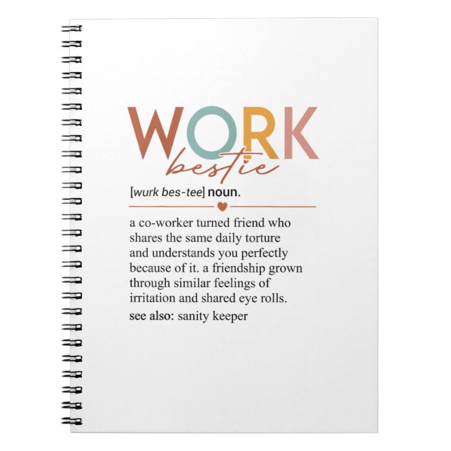 Caderno Espiral Professores de Definição de Bestidas de Trabalho V (Frente)