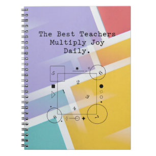 Caderno Espiral Professores Multiplicam a Alegria Diariamente   Ed
