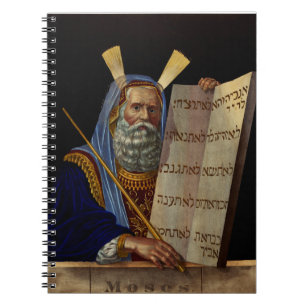 Caderno Espiral Profeta Moisés com as Tábuas da Lei