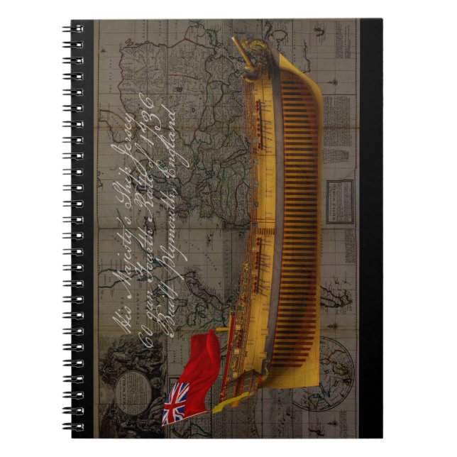 Caderno Espiral Profile Painting of Ship Jersey (Frente)