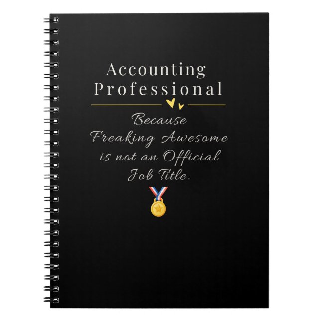 Caderno Espiral Profissional de Contabilidade (Frente)