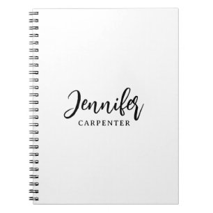 Caderno Espiral Profissional elegante moderno minimalista adicione