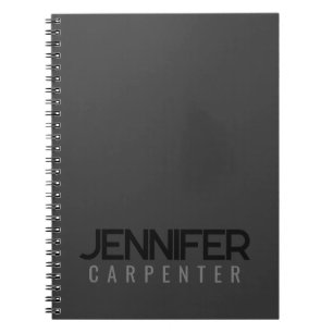 Caderno Espiral Profissional elegante moderno minimalista adicione