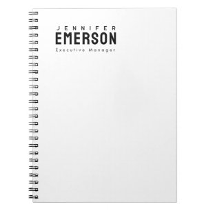 Caderno Espiral Profissional minimalista moderno simples