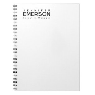 Caderno Espiral Profissional minimalista moderno simples 