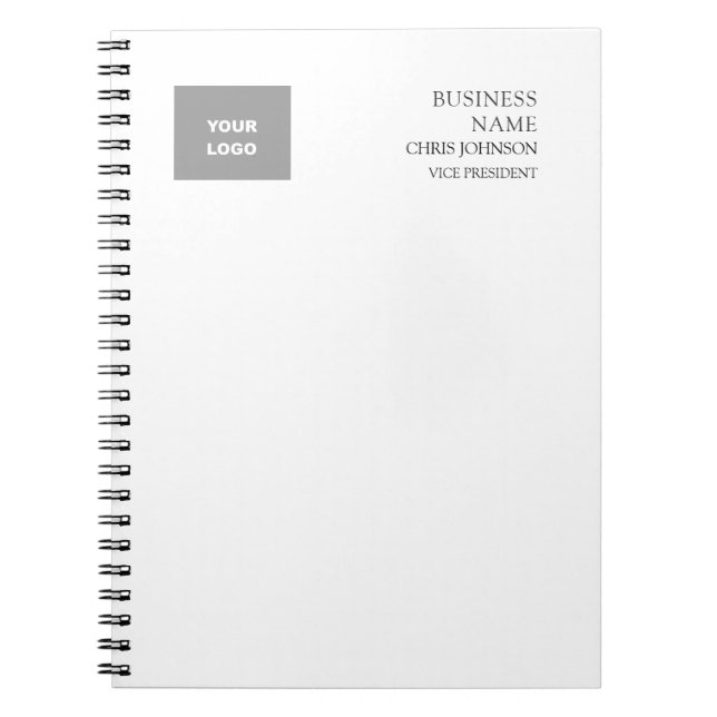 Caderno Espiral Profissional Moderno Simples Plano (Frente)