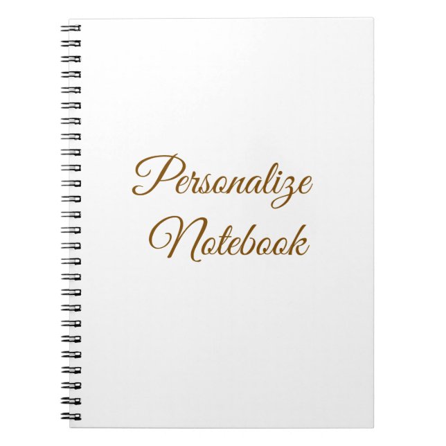Caderno Espiral profissional simples personalizado (Frente)