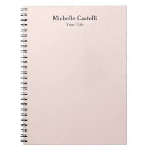 Caderno Espiral Profissional Único Clássico Simples