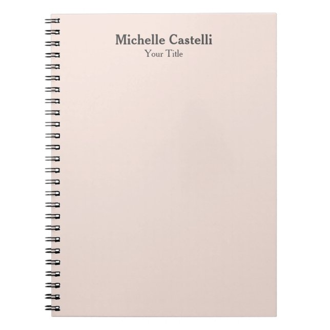 Caderno Espiral Profissional Único Clássico Simples (Frente)