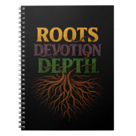 Caderno Espiral Profundidade da Devoção às Raízes