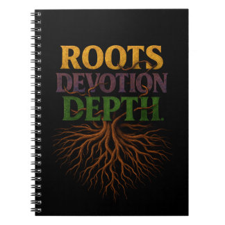 Caderno Espiral Profundidade da Devoção às Raízes