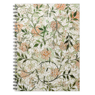 Caderno Espiral Projeto de Jardim de Flores de Jasmim de William M