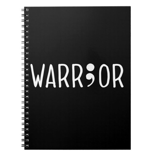 Caderno Espiral Projeto Semicolon Warrior (Frente)