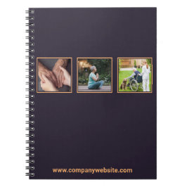 Caderno Espiral Promocional Roxo e Enfermeiro Laranja Tratamento E