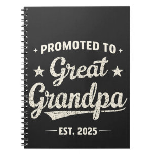Caderno Espiral Promovido para o presente da família Vovô 2025 Exc