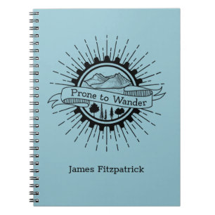 Caderno Espiral Pronta para o Diário Viagem de Wander