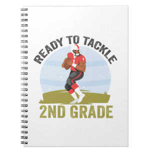 Caderno Espiral Pronto Para Combater O Rugby Da Fantasia De Futebo