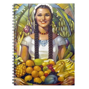 Caderno Espiral Propaganda de Viagens Turísticas do México Antigo